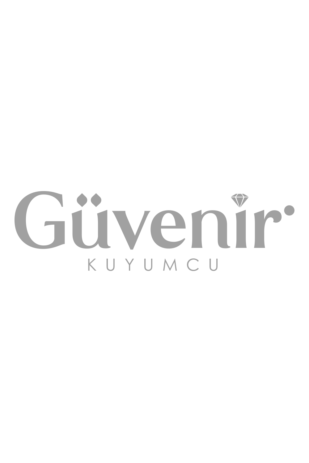 14 Ayar Altın Öznekli Taşlı  Küpe