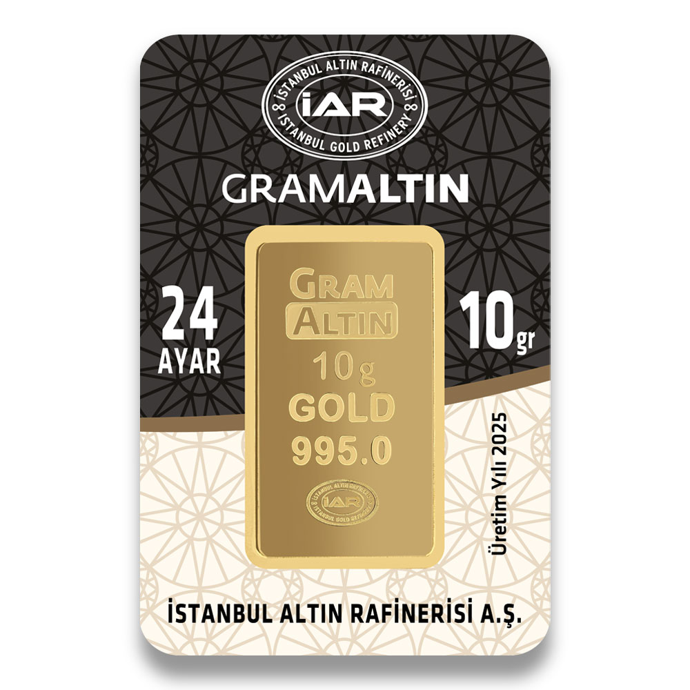 10 Gram 24 Ayar Külçe Altın 