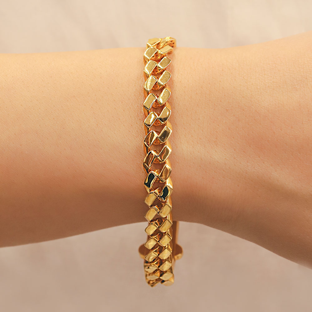 14 Ayar Altın 22 Ayar Görünümlü Gurmet Bileklik