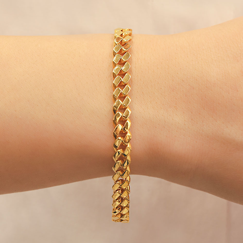 14 Ayar Altın 22 Ayar Görünümlü Gurmet Bileklik