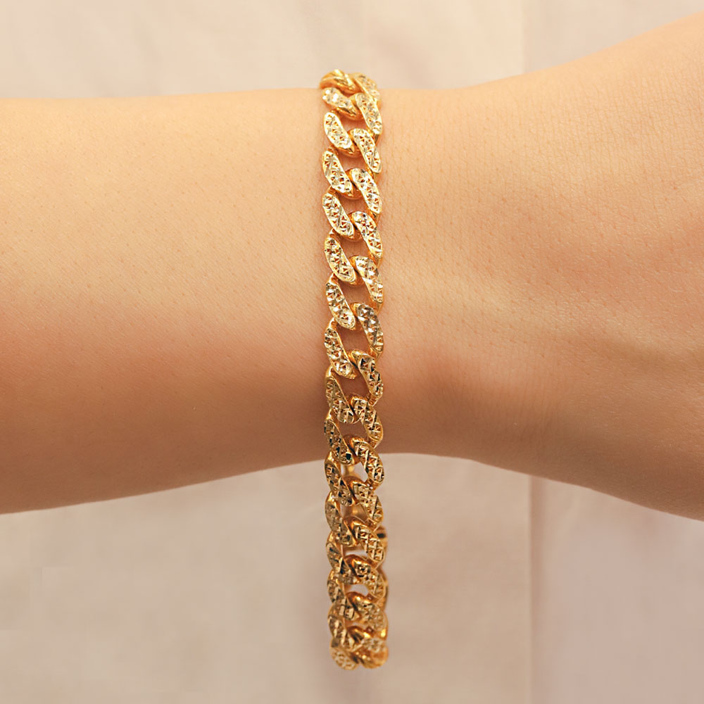 14 Ayar Altın 22 Ayar Görünümlü Gurmet Bileklik