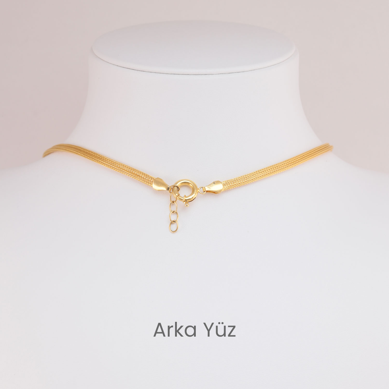 14 Ayar Altın Akış Formlu Kolye Gerdanlık