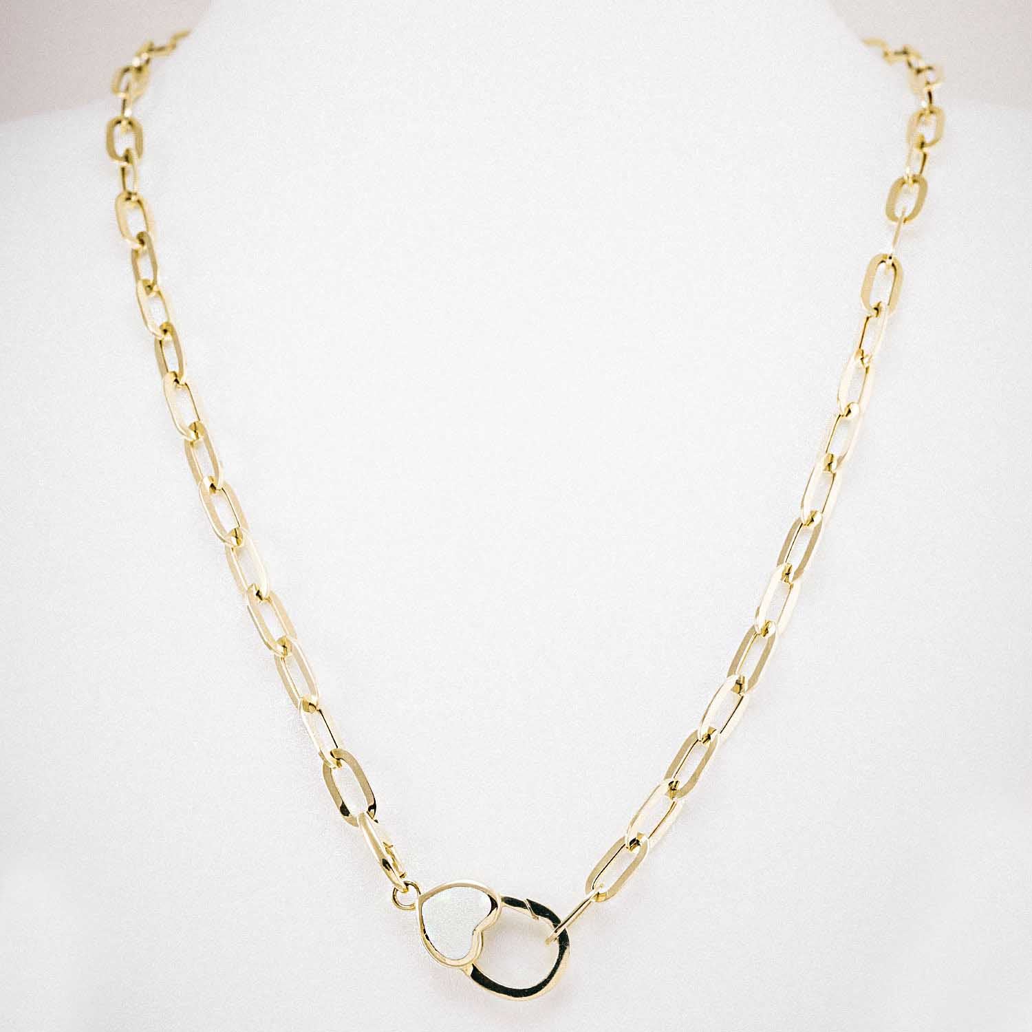 14 Ayar Altın Ataç Kalpli CETAŞ Kolye