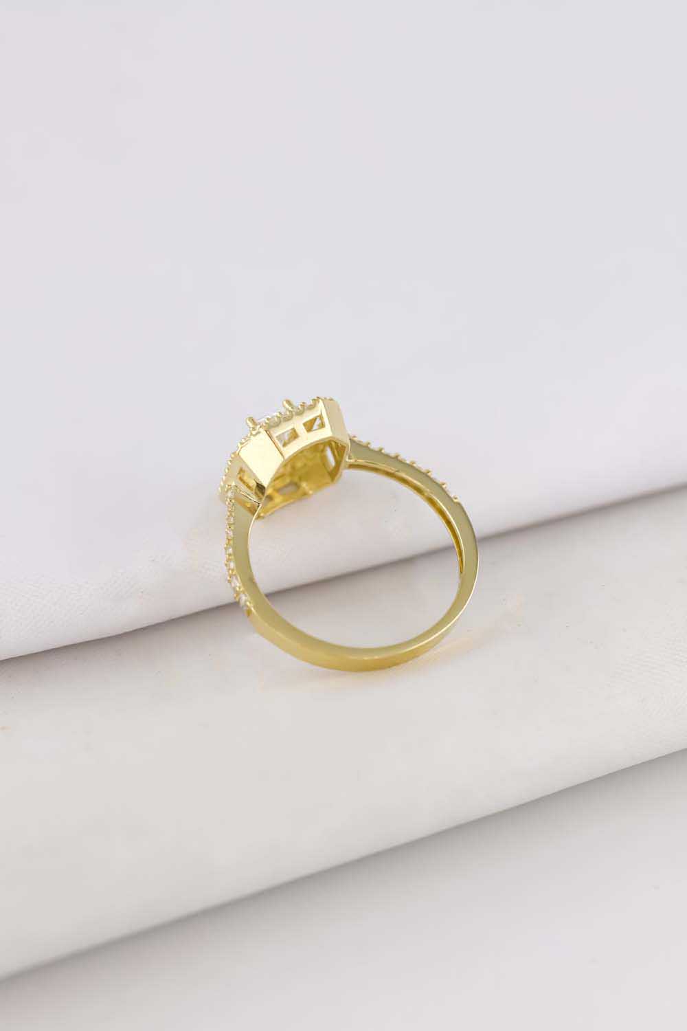 14 Ayar Altın Baget Yüzük