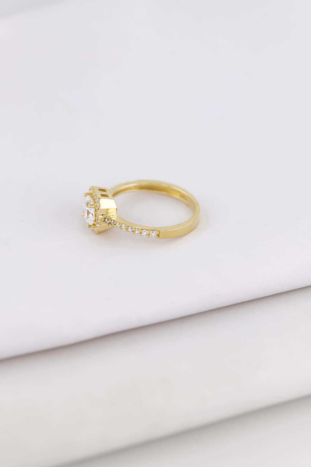 14 Ayar Altın Baget Yüzük