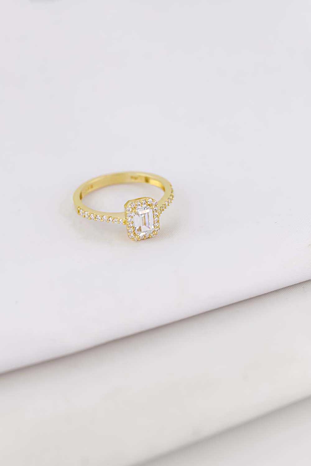 14 Ayar Altın Baget Yüzük