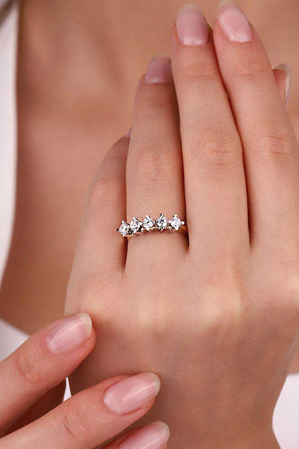 Beştaş Yüzük 14 Ayar Altın Beştaş Yüzük