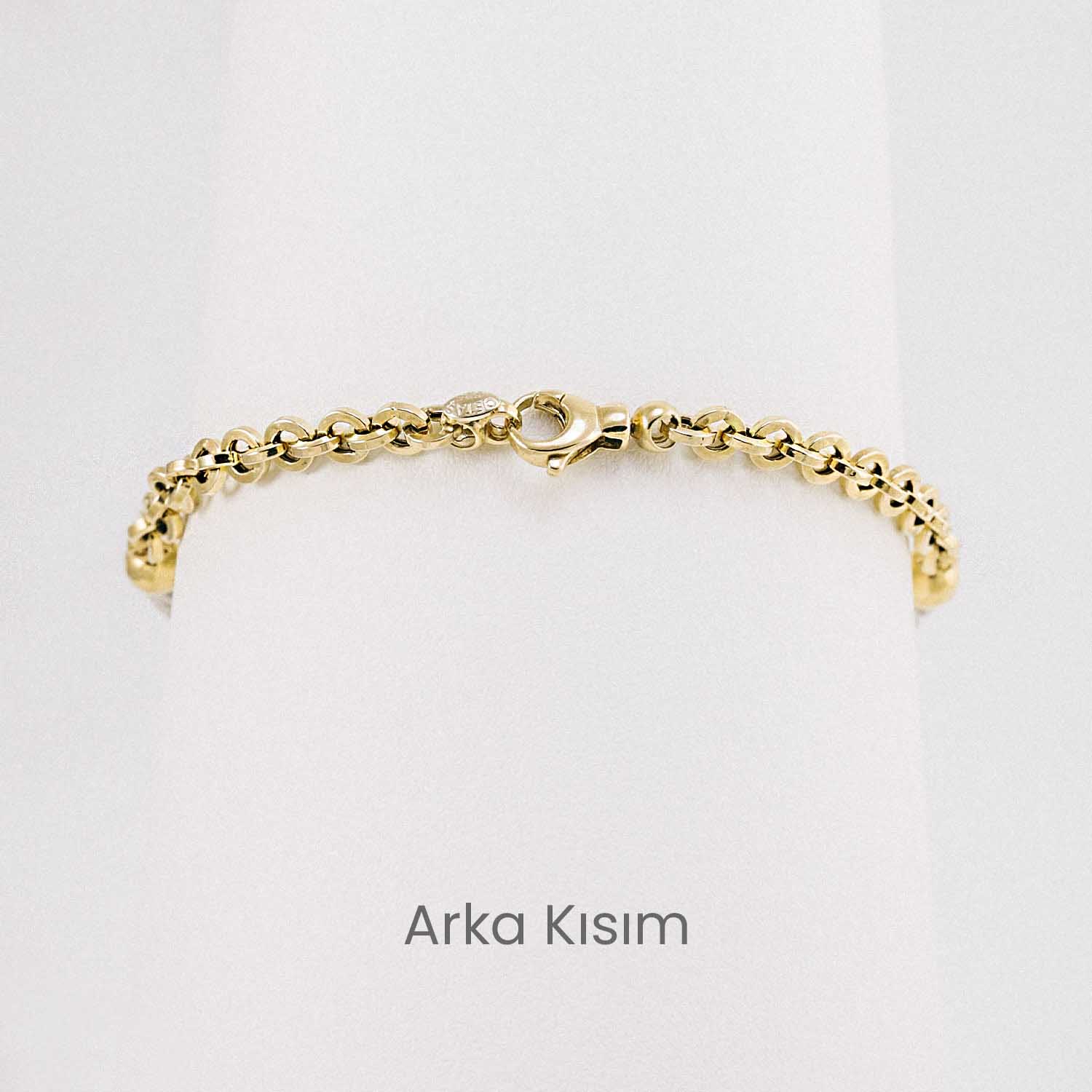 14 Ayar Altın Nazar Boncuklu ve Charm Cetaş Figürlü Bileklik 