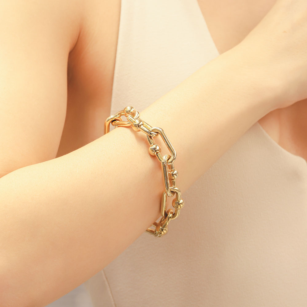 14 Ayar Altın CETAŞ Halka Zincir Spor Bileklik