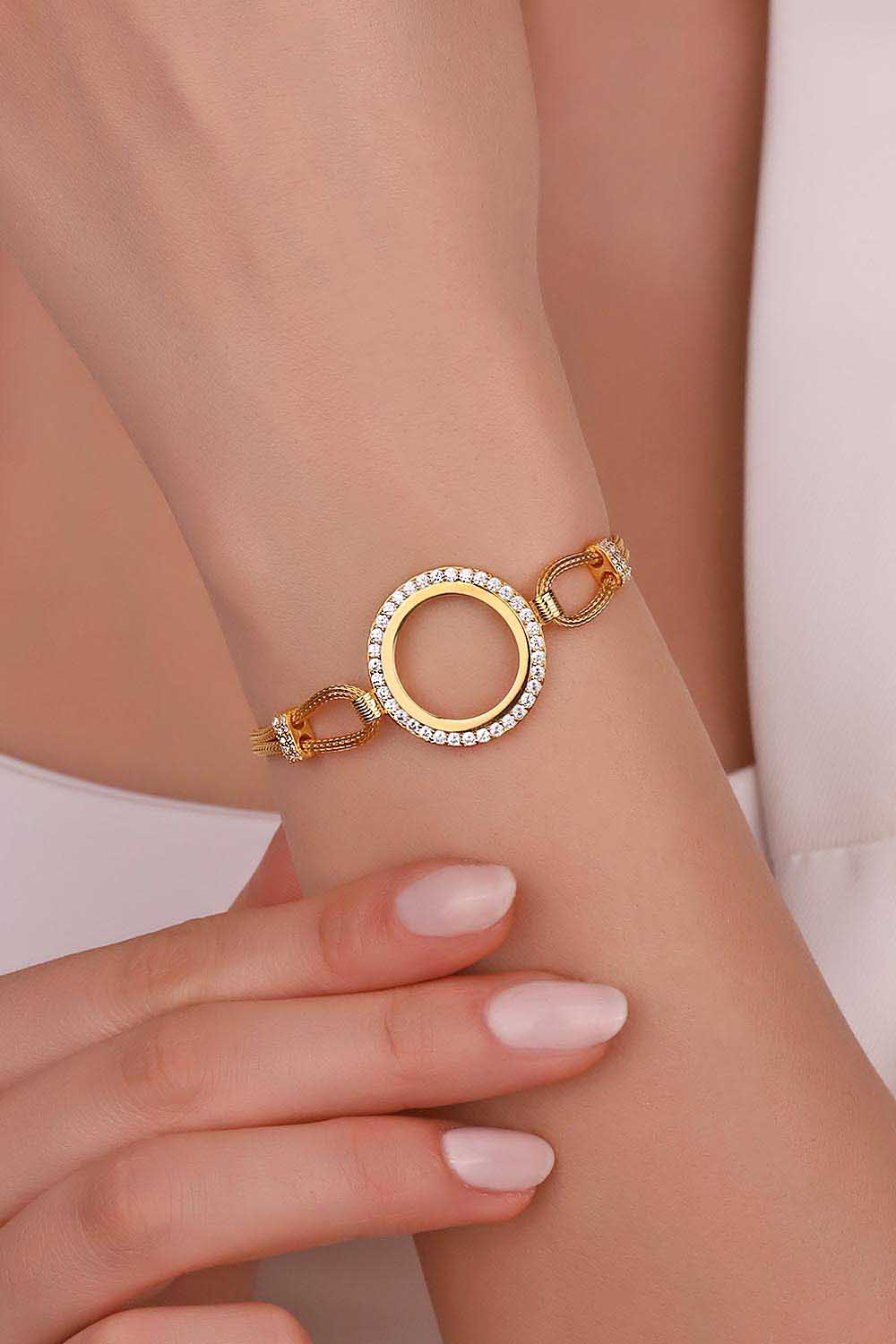 14 Ayar Altın Çeyreklik Bileklik 