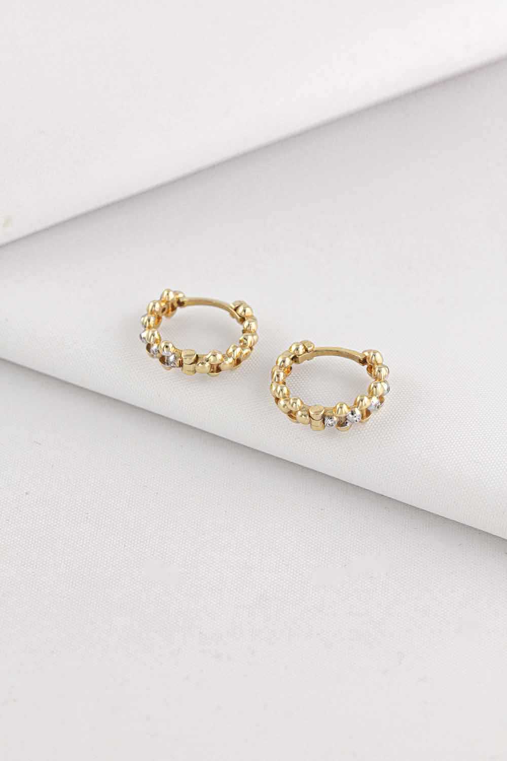 14 Ayar Altın Dorika Toplu Küpe