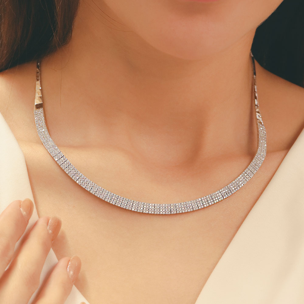 14 Ayar Altın Dört Sıralı Su Yolu Gerdanlık