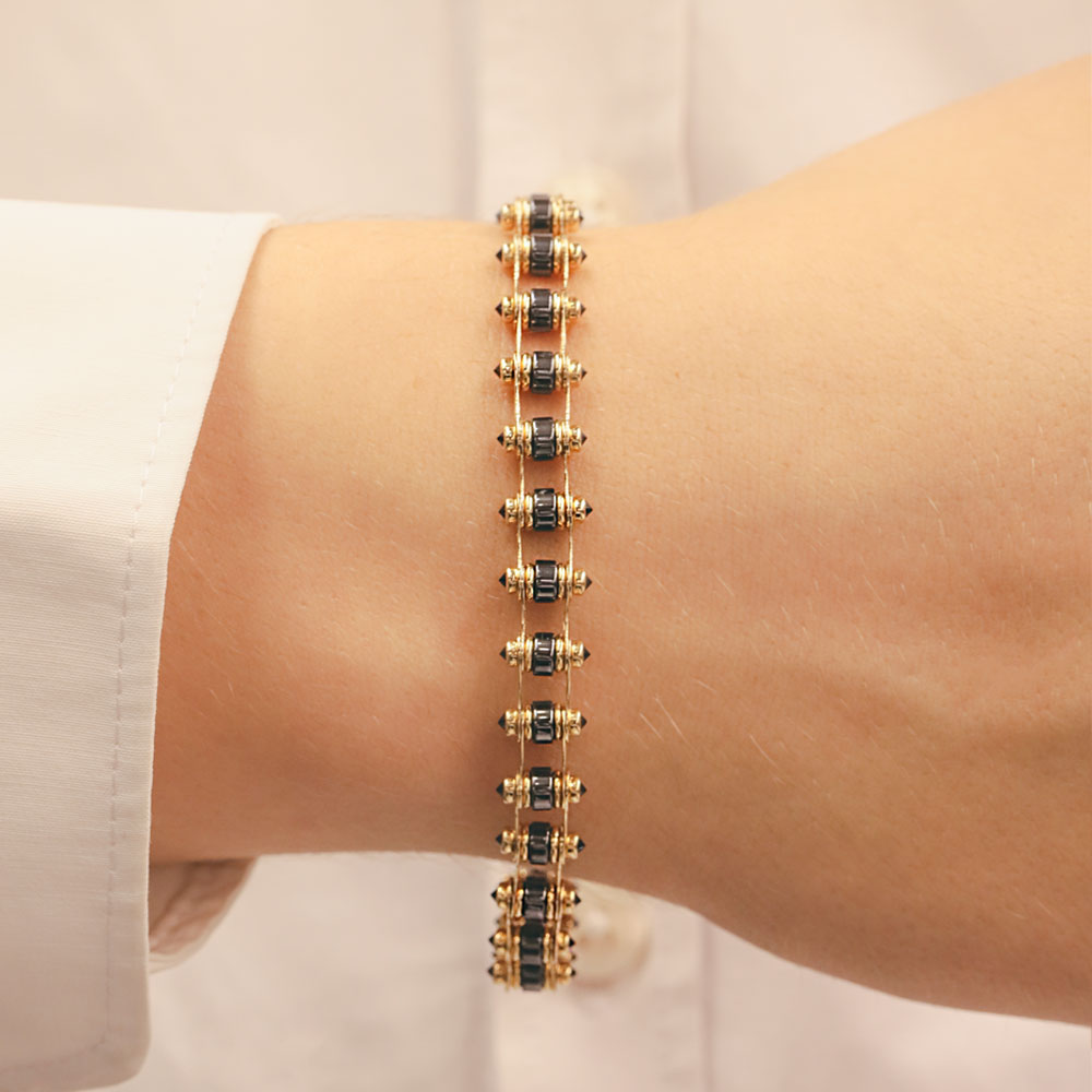 14 Ayar Altın Erkek Tasarım Bileklik