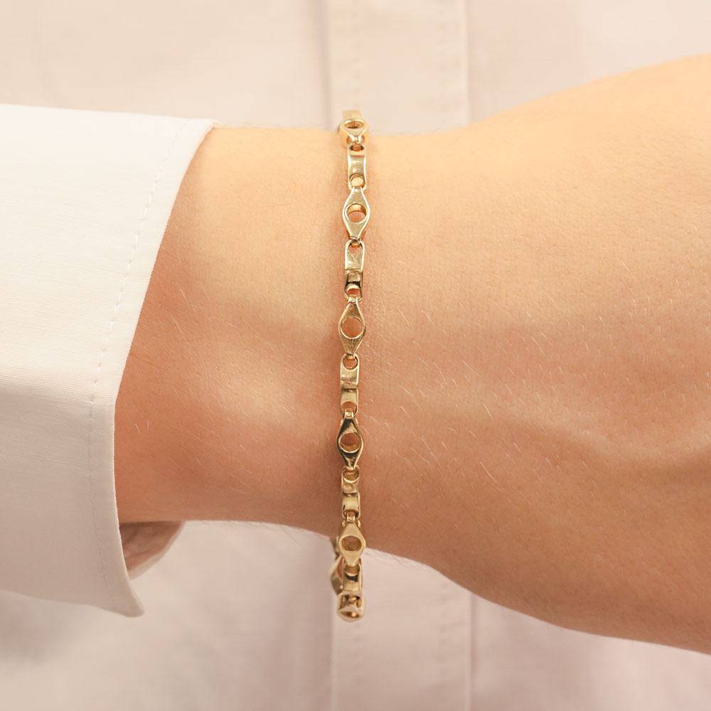 14 Ayar Altın Erkek Zincir Bileklik