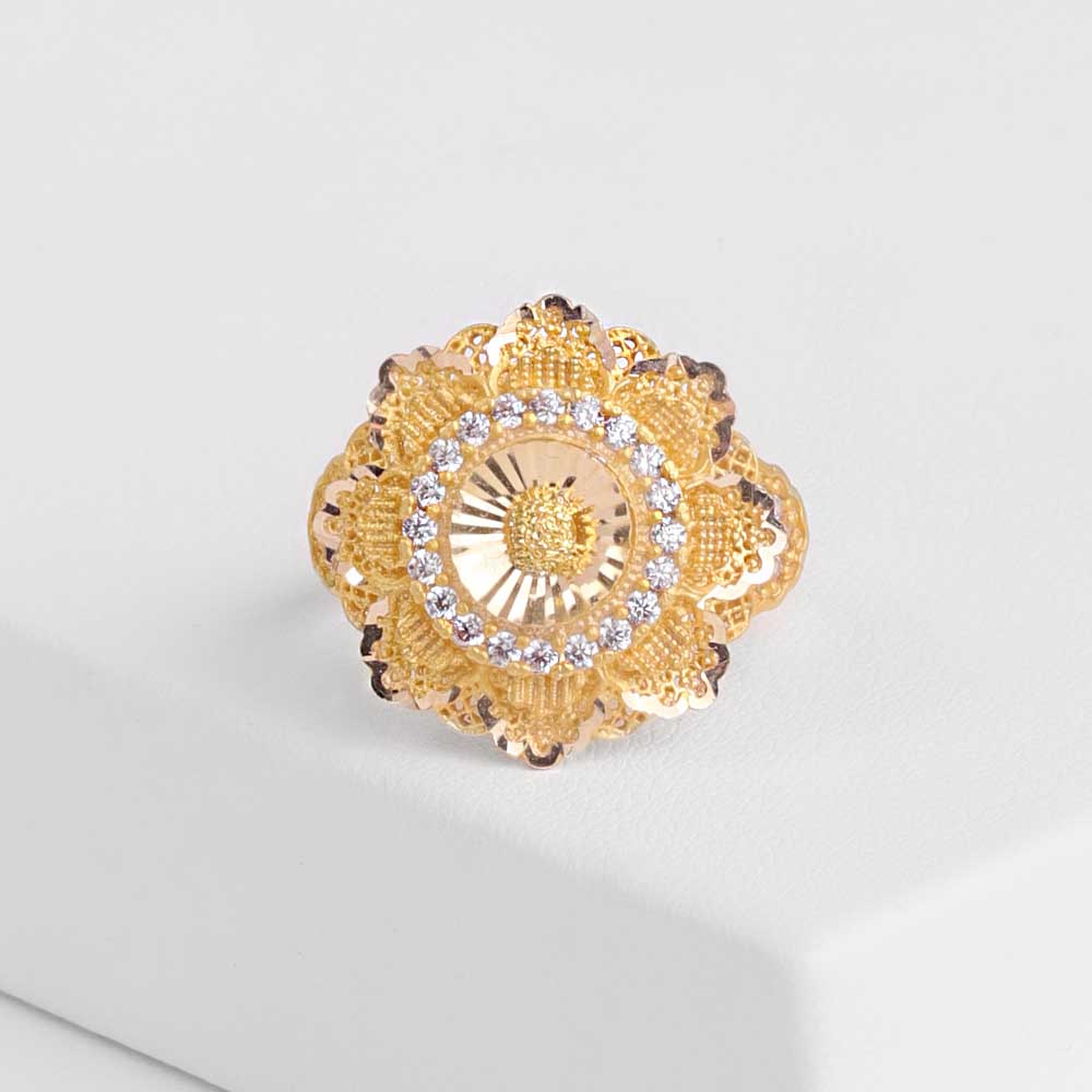 14 Ayar Altın Fantazi Yüzük