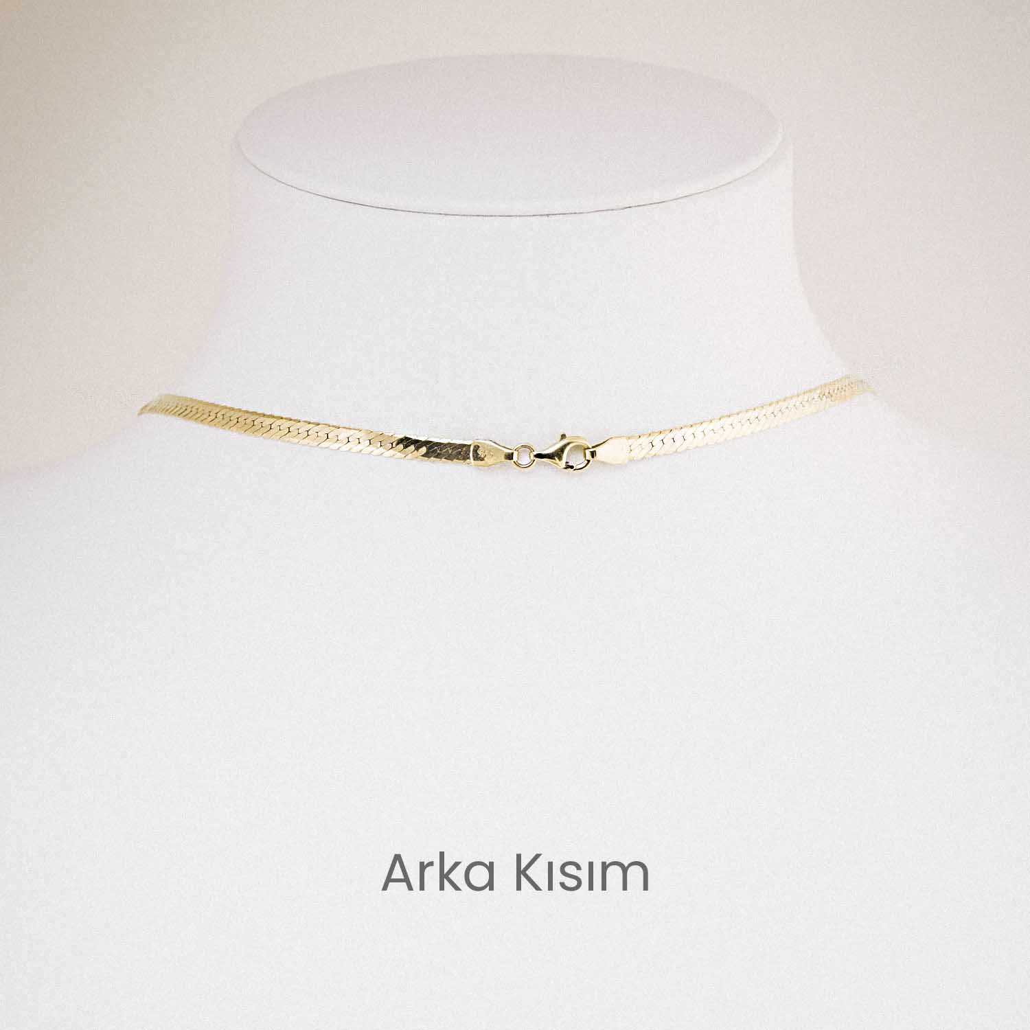 14 Ayar Altın İtalyan Ezme Zincir Kolye 