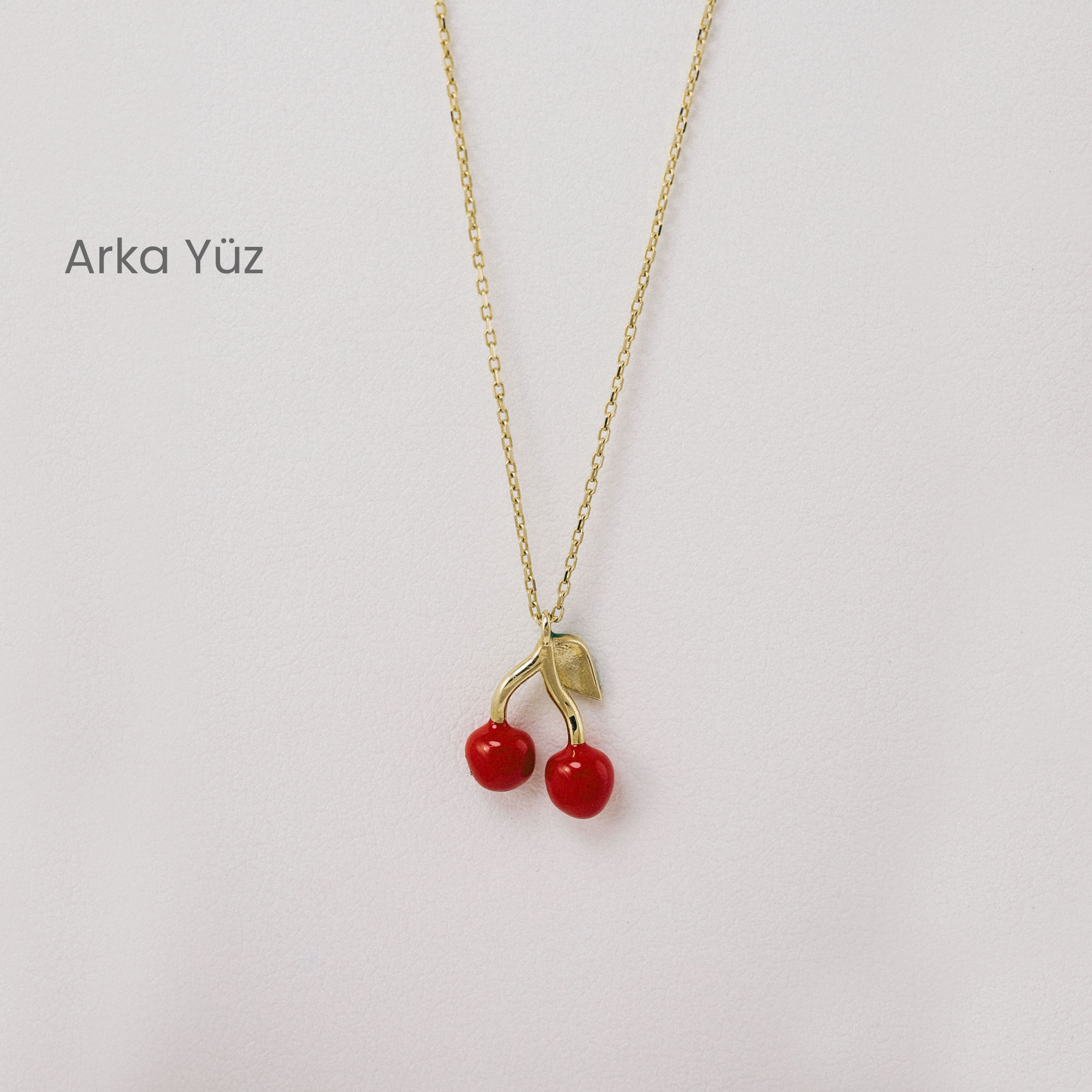 14 Ayar Altın Kiraz Kolye 