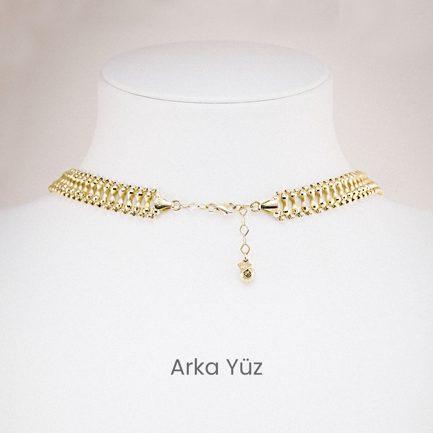 14 Ayar Altın Klasik İtalyan Model Kolye
