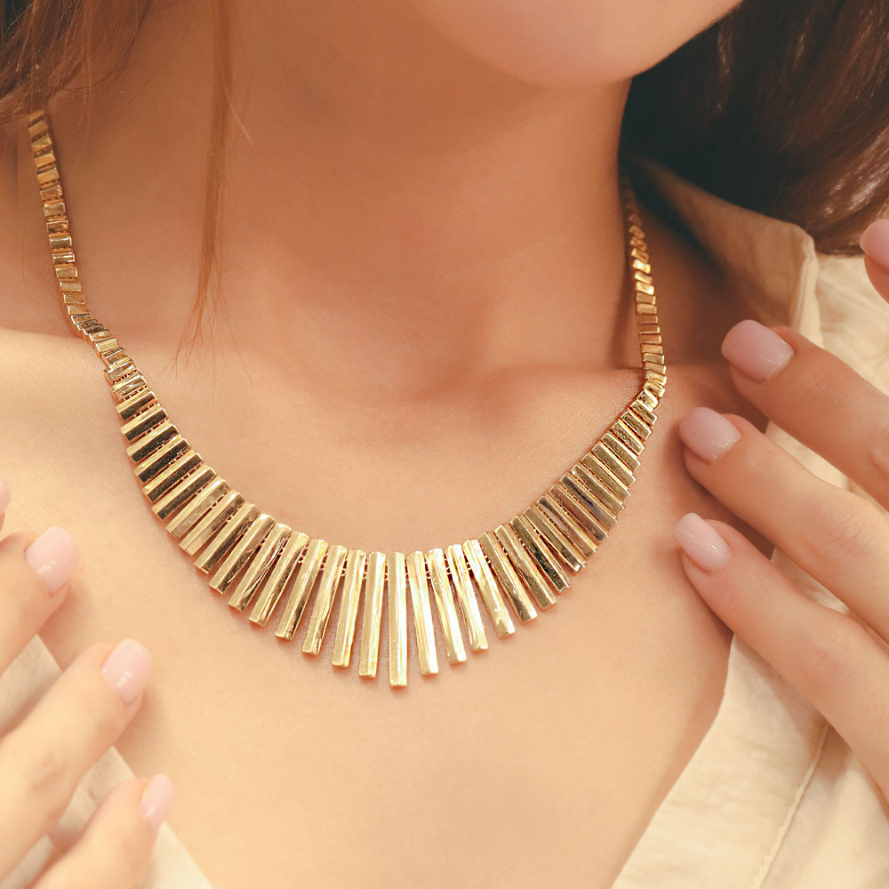 14 Ayar Altın Kleopatra Model Gerdanlık