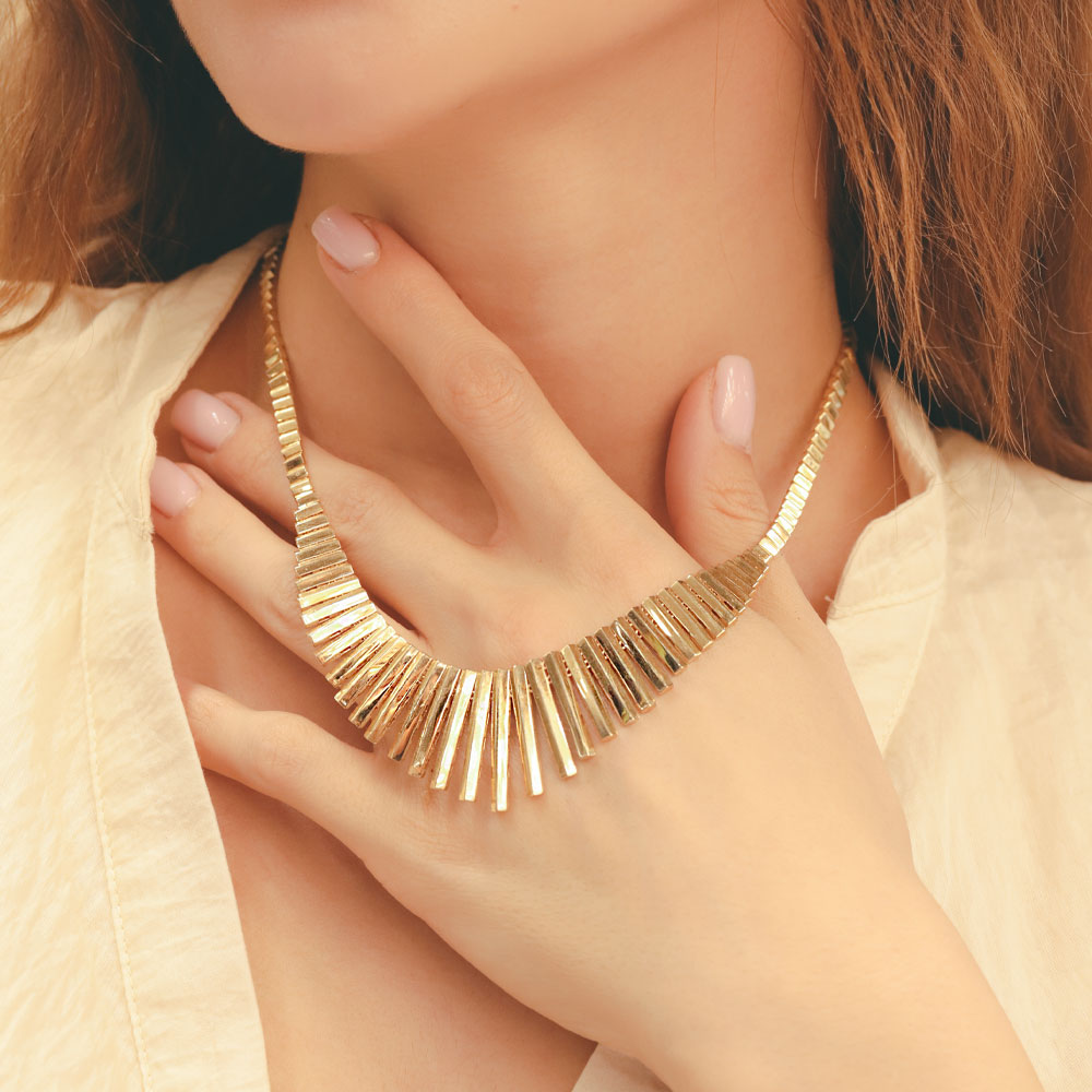 14 Ayar Altın Kleopatra Model Gerdanlık