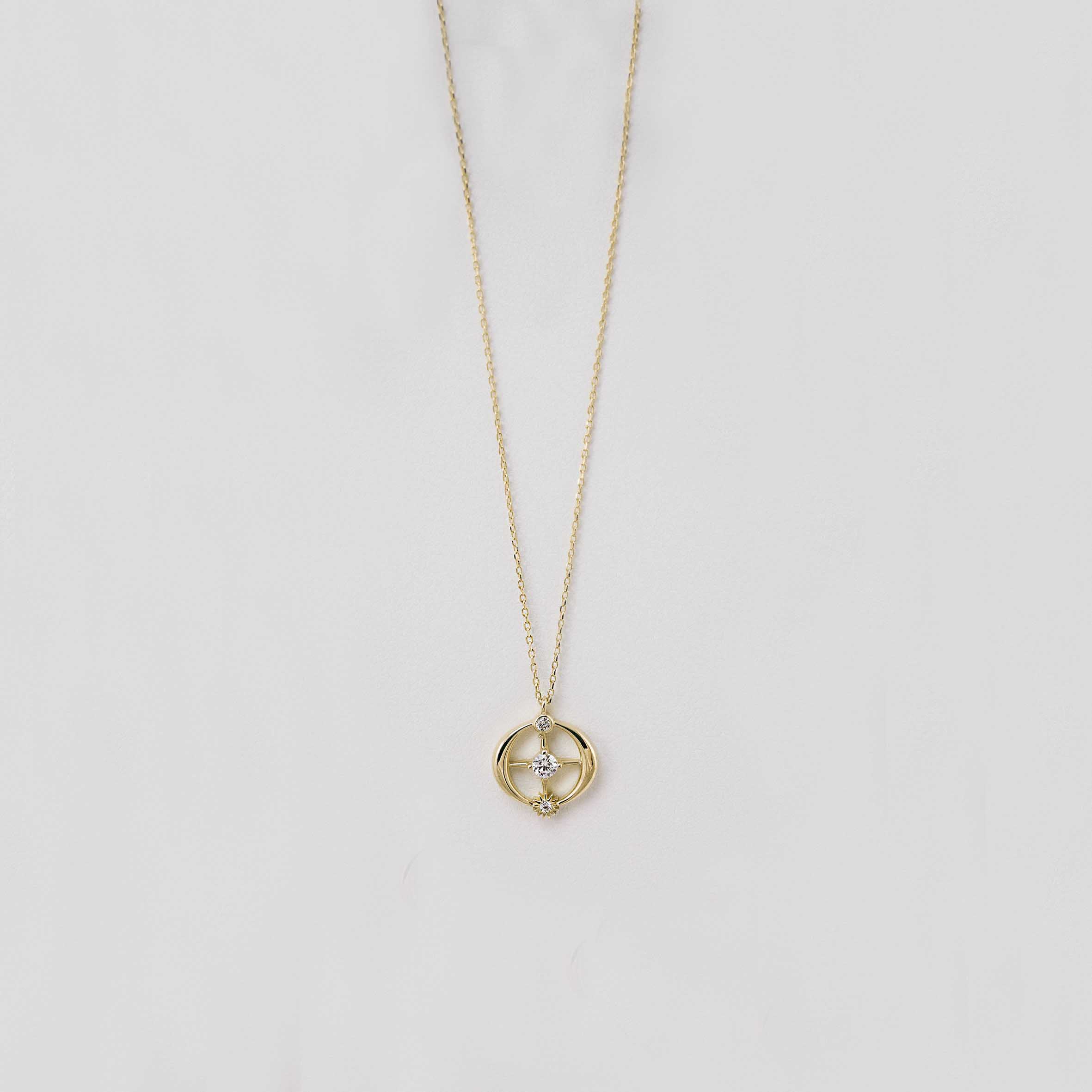 14 Ayar Altın Minimal Yıldız Motifli Kolye