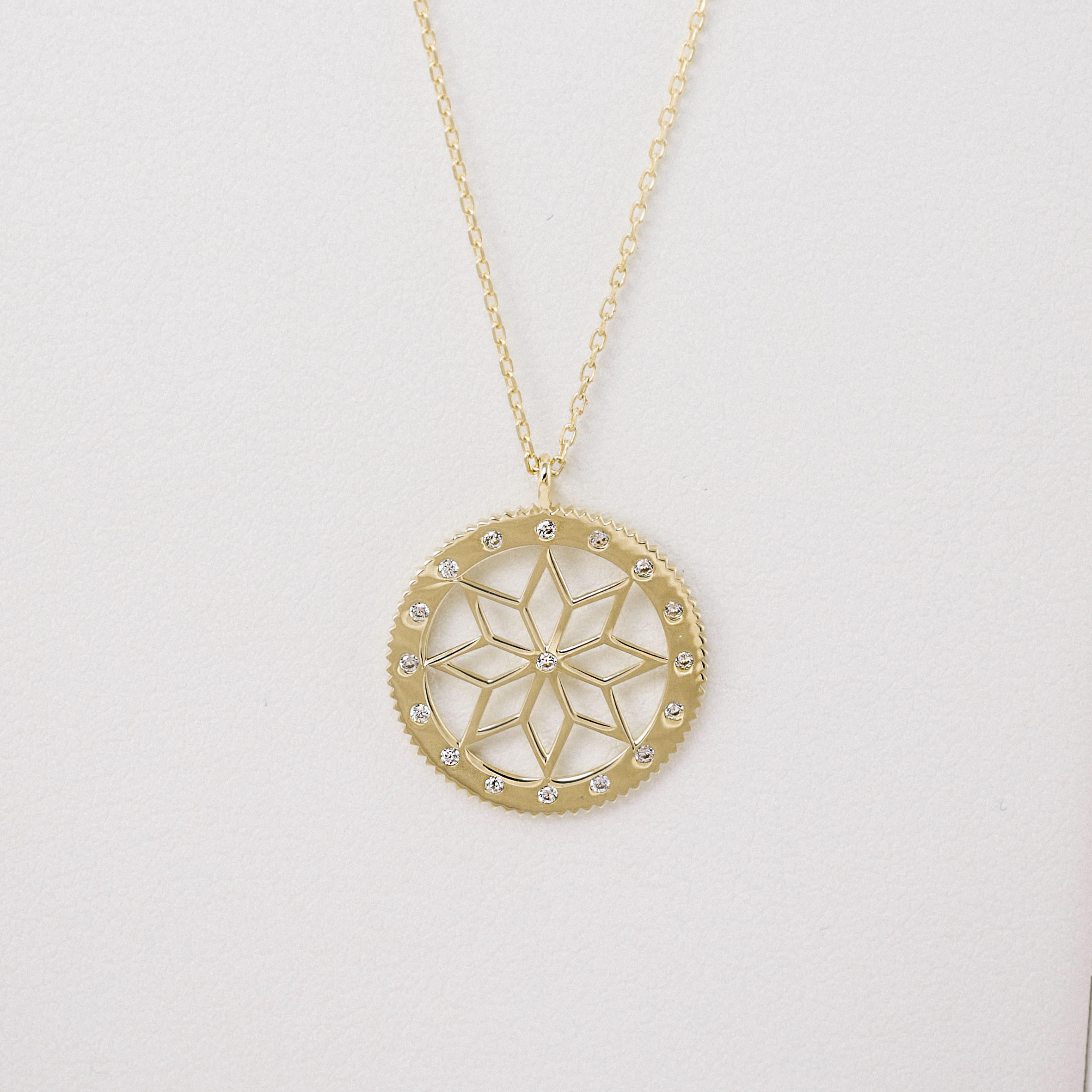 14 Ayar Altın Minimal Yuvarlak Kolye