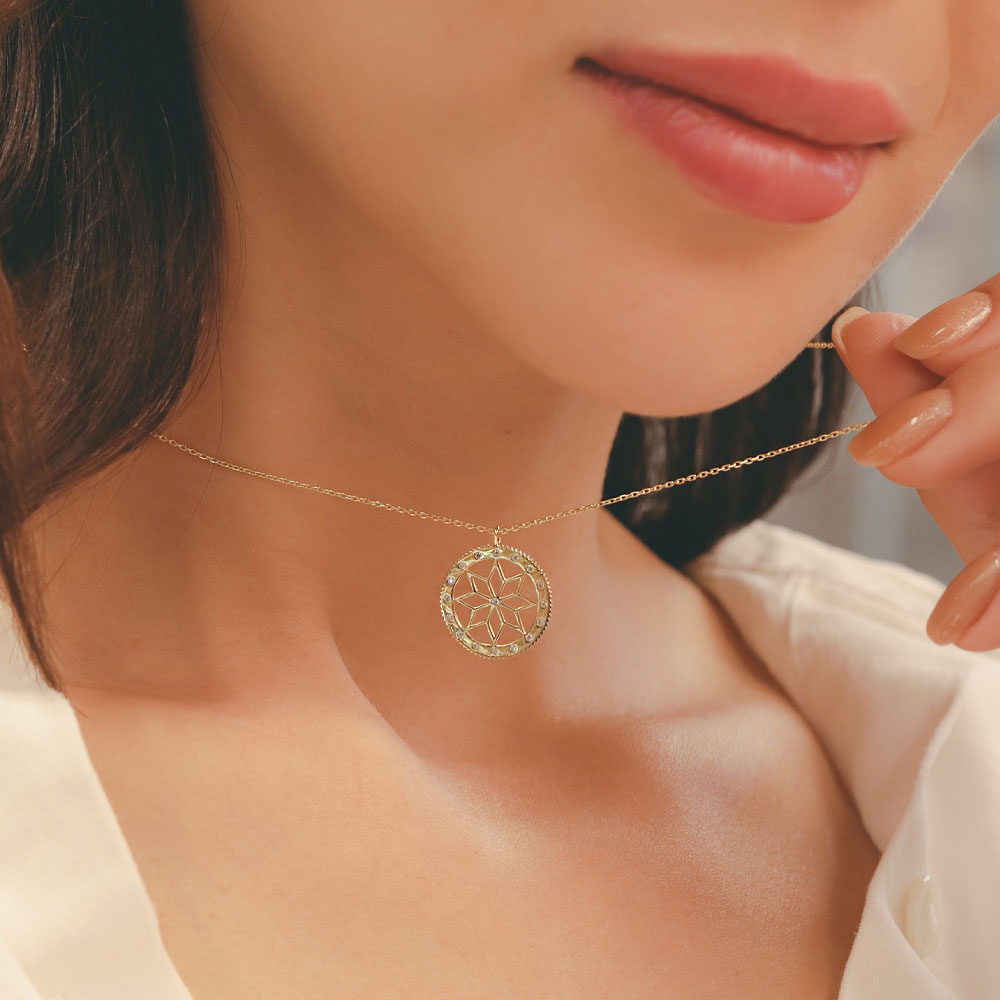 14 Ayar Altın Minimal Yuvarlak Kolye