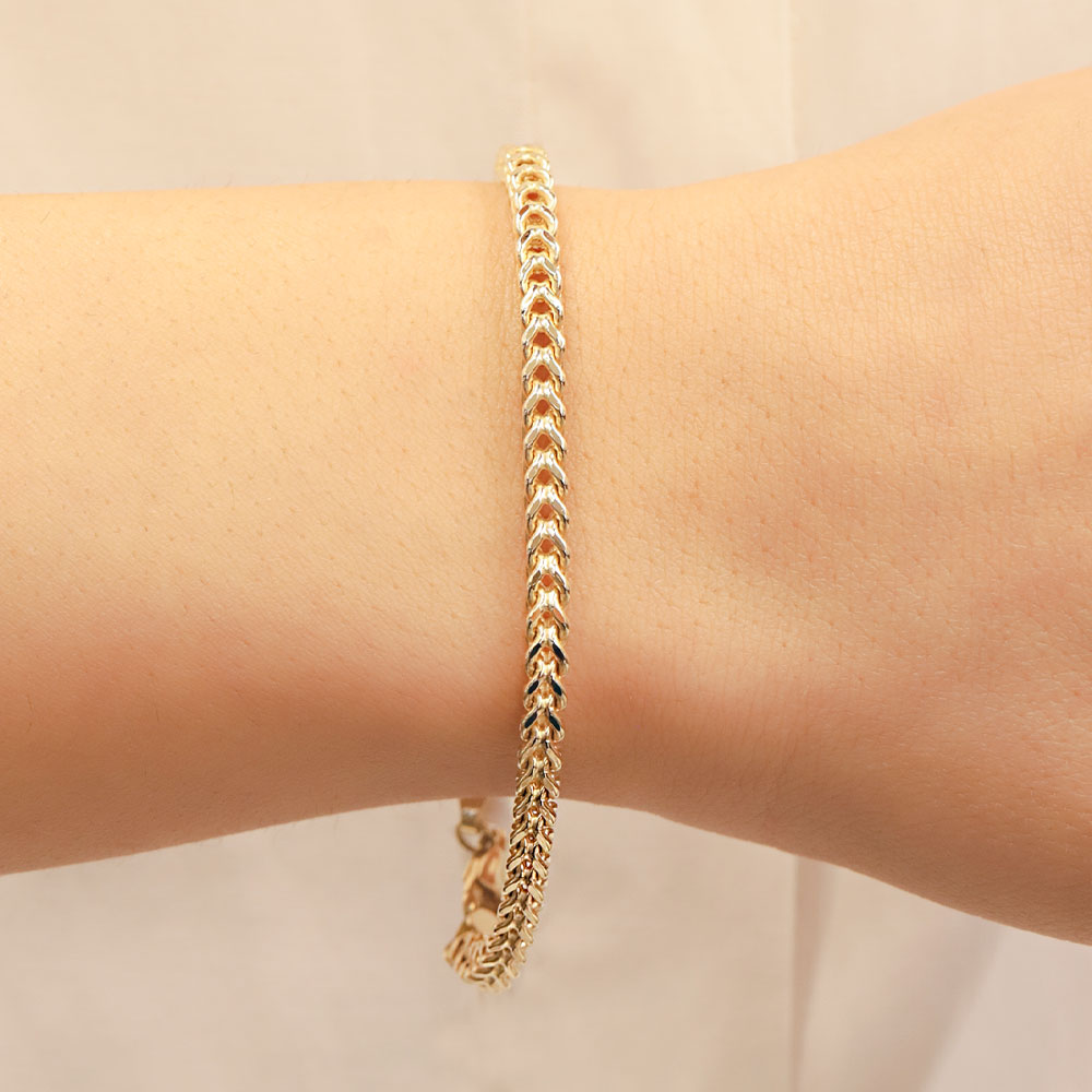 14 Ayar Altın Minimal Zincir Bileklik