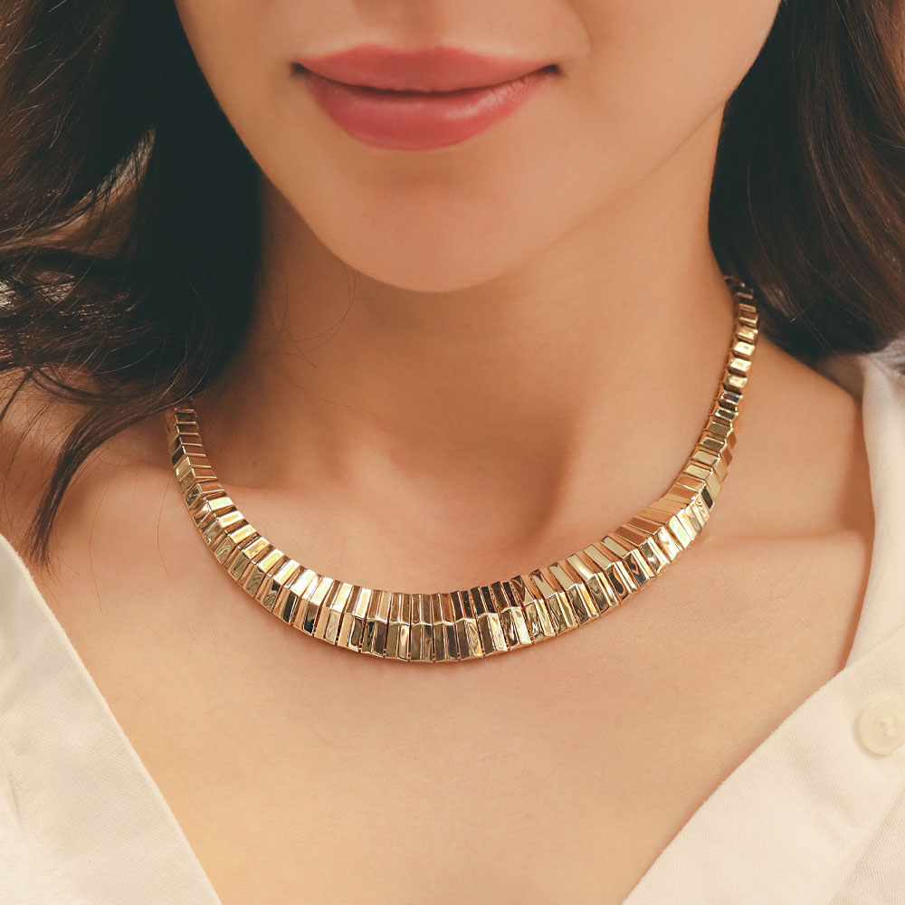 14 Ayar Altın Modern Kesim Gerdanlık