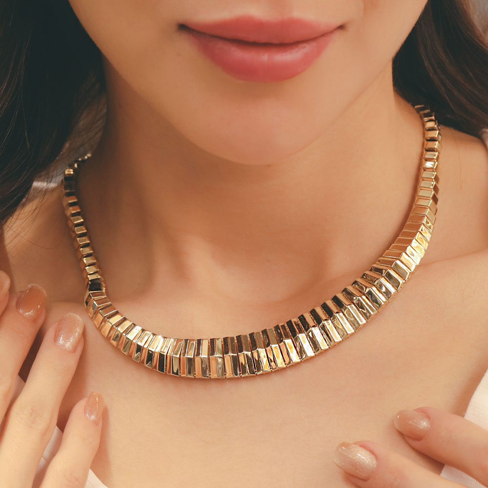 14 Ayar Altın Modern Kesim Gerdanlık