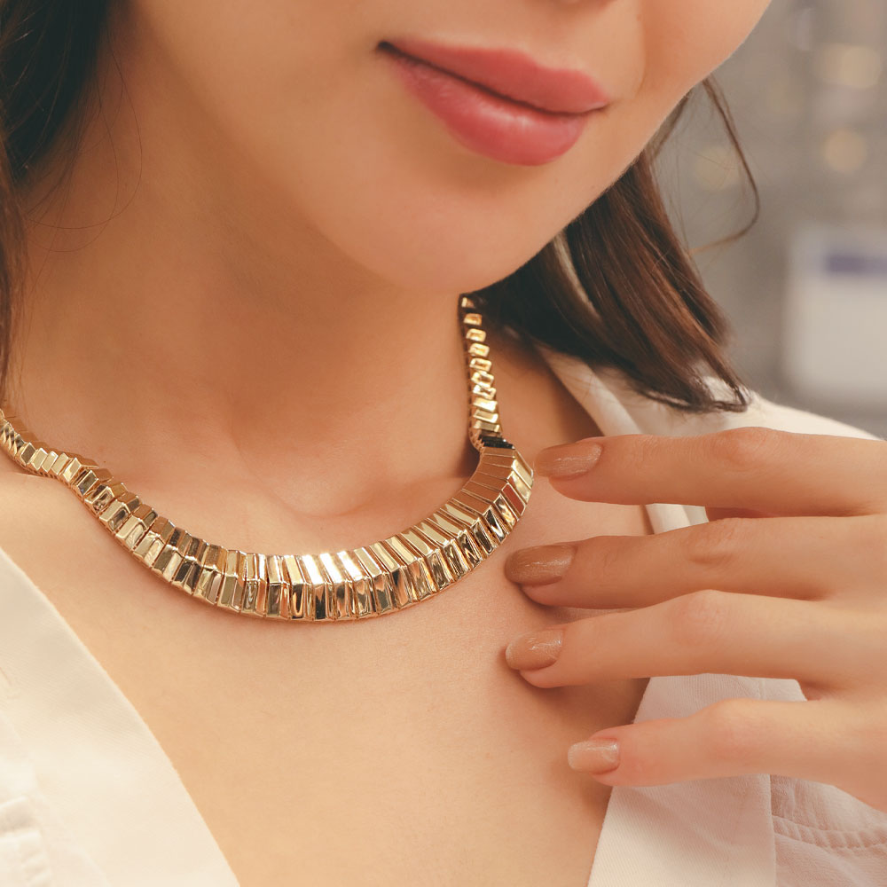 14 Ayar Altın Modern Kesim Gerdanlık