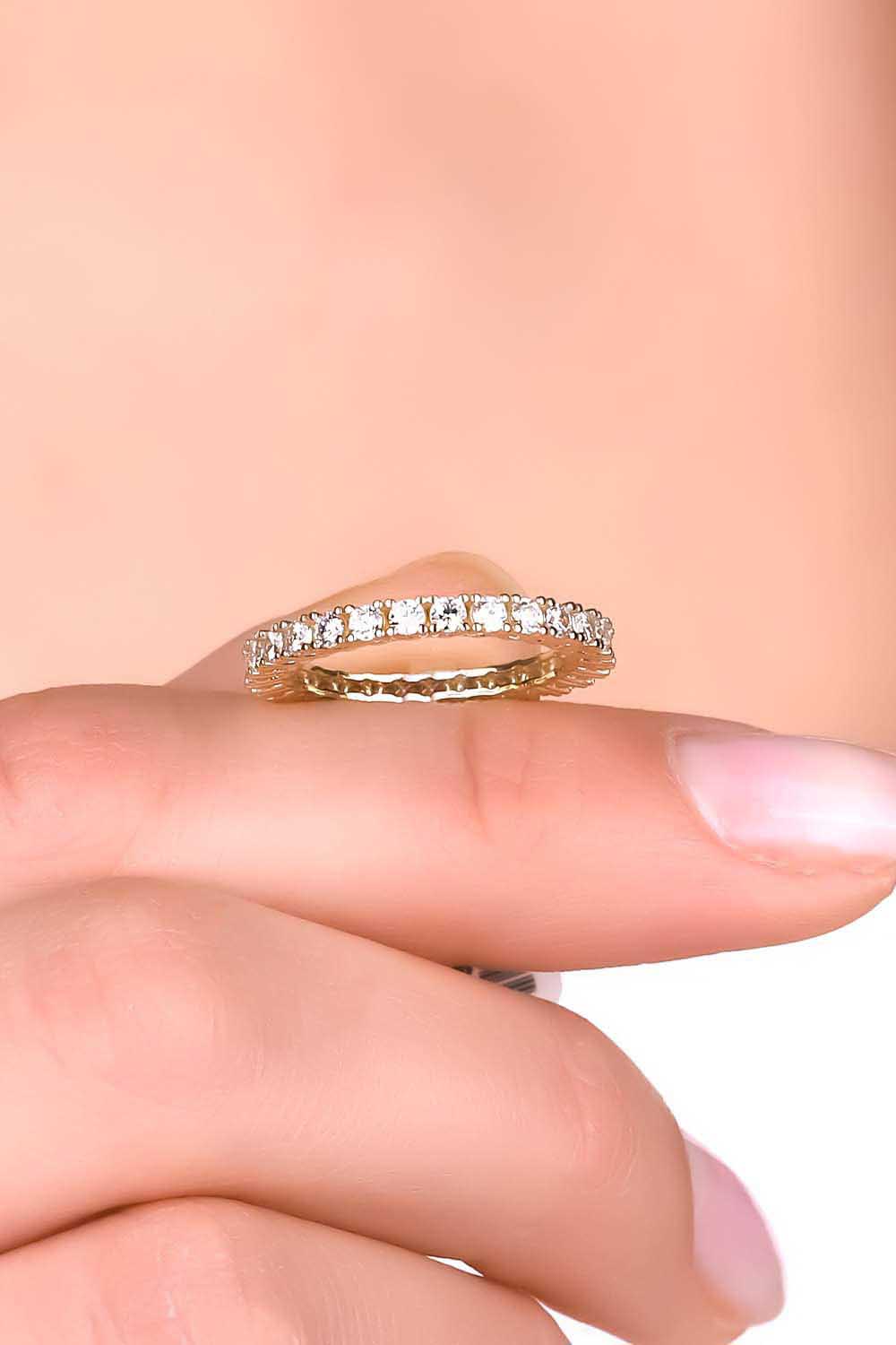 Tamtur Yüzük 14 Ayar Altın Tamtur Alyans Yüzük