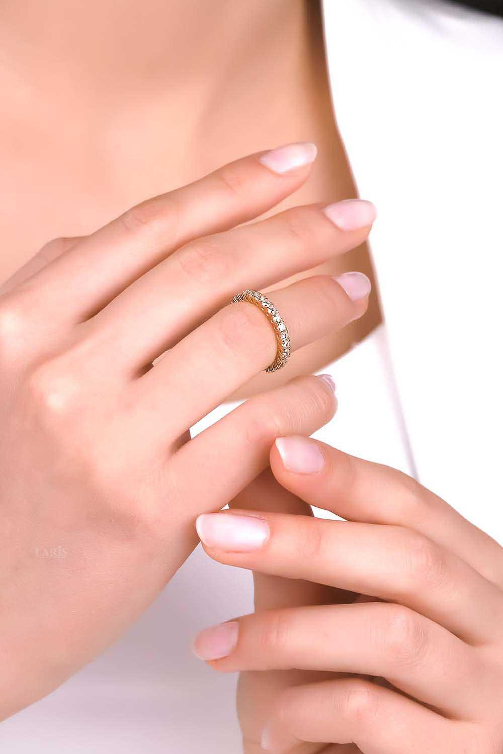 Tamtur Yüzük 14 Ayar Altın Tamtur Alyans Yüzük