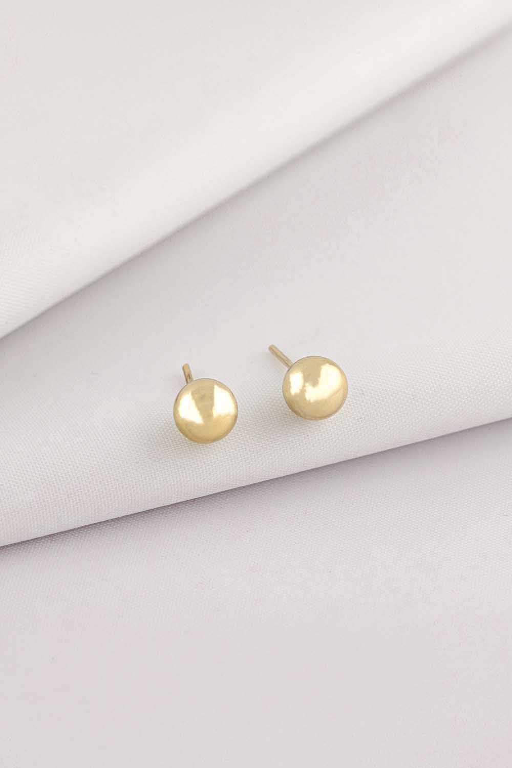 14 Ayar Altın Top Küpe