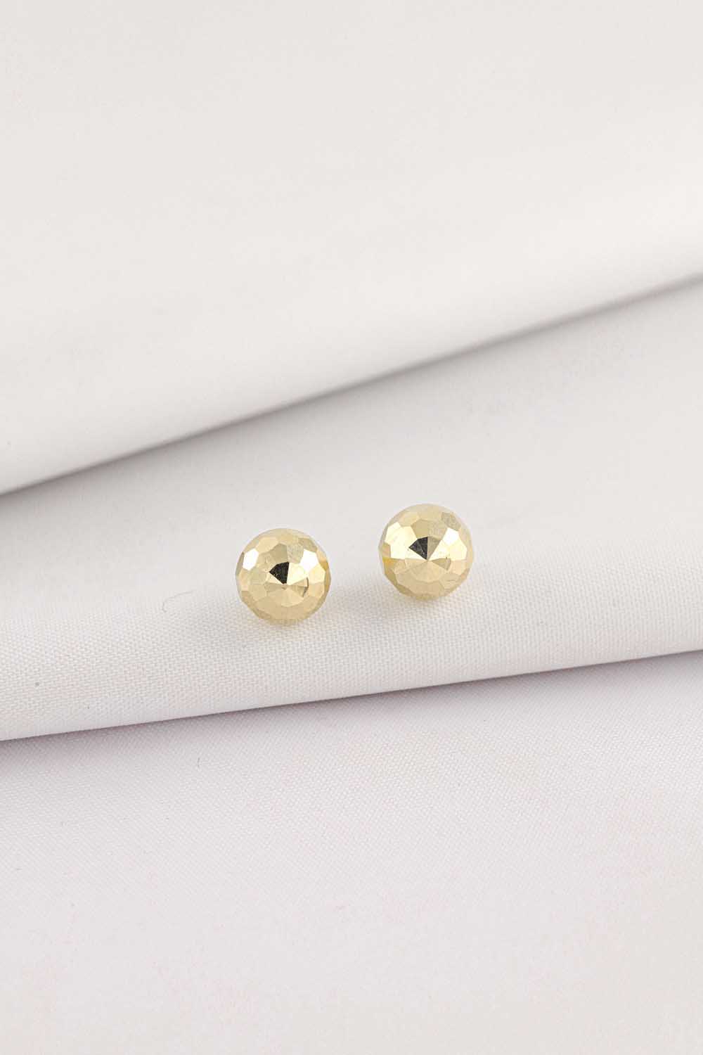 14 Ayar Altın Top Küpe