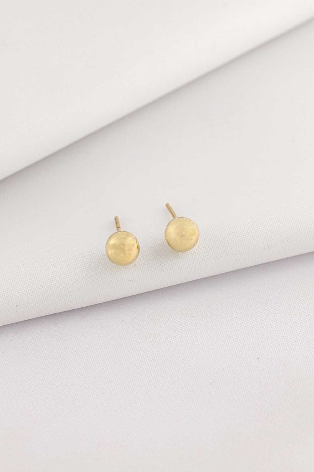 14 Ayar Altın Top Küpe