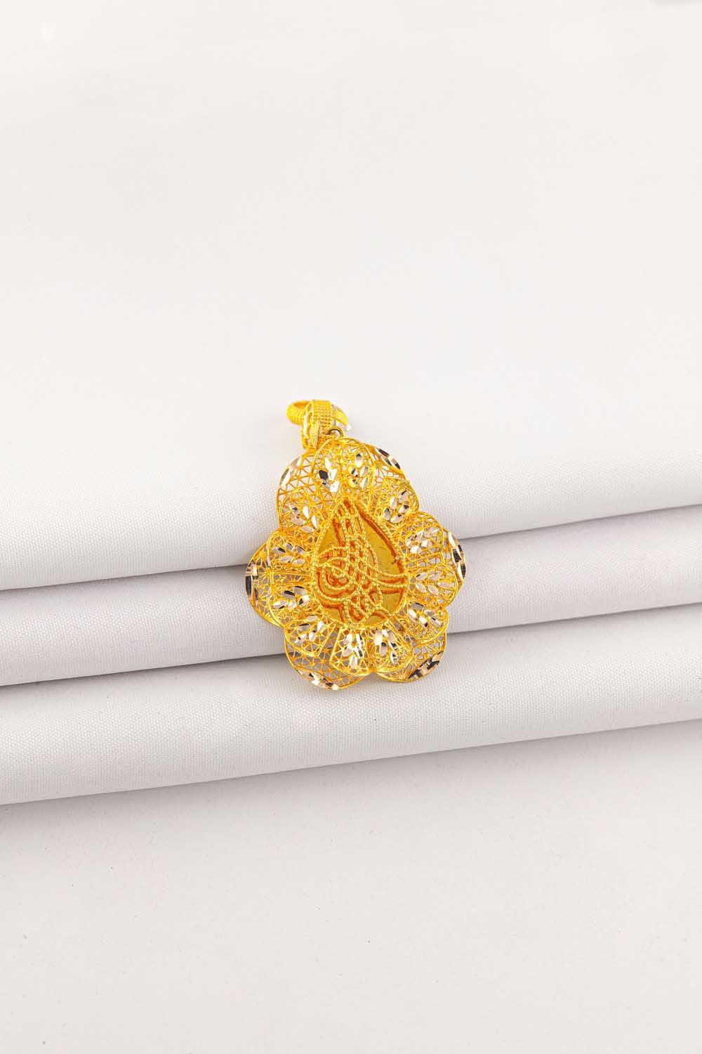 Kolye Ucu 14 Ayar Altın Tuğra Kolye Ucu