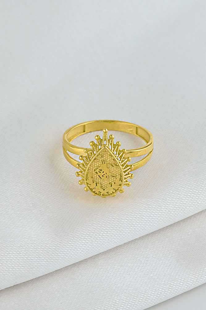 Yüzükler 14 Ayar Altın Tuğra Yüzük