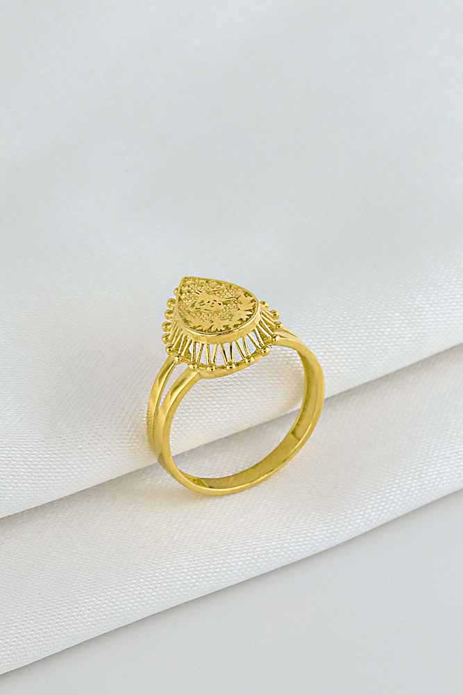 Yüzükler 14 Ayar Altın Tuğra Yüzük