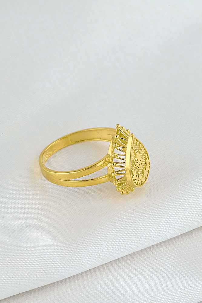 Yüzükler 14 Ayar Altın Tuğra Yüzük