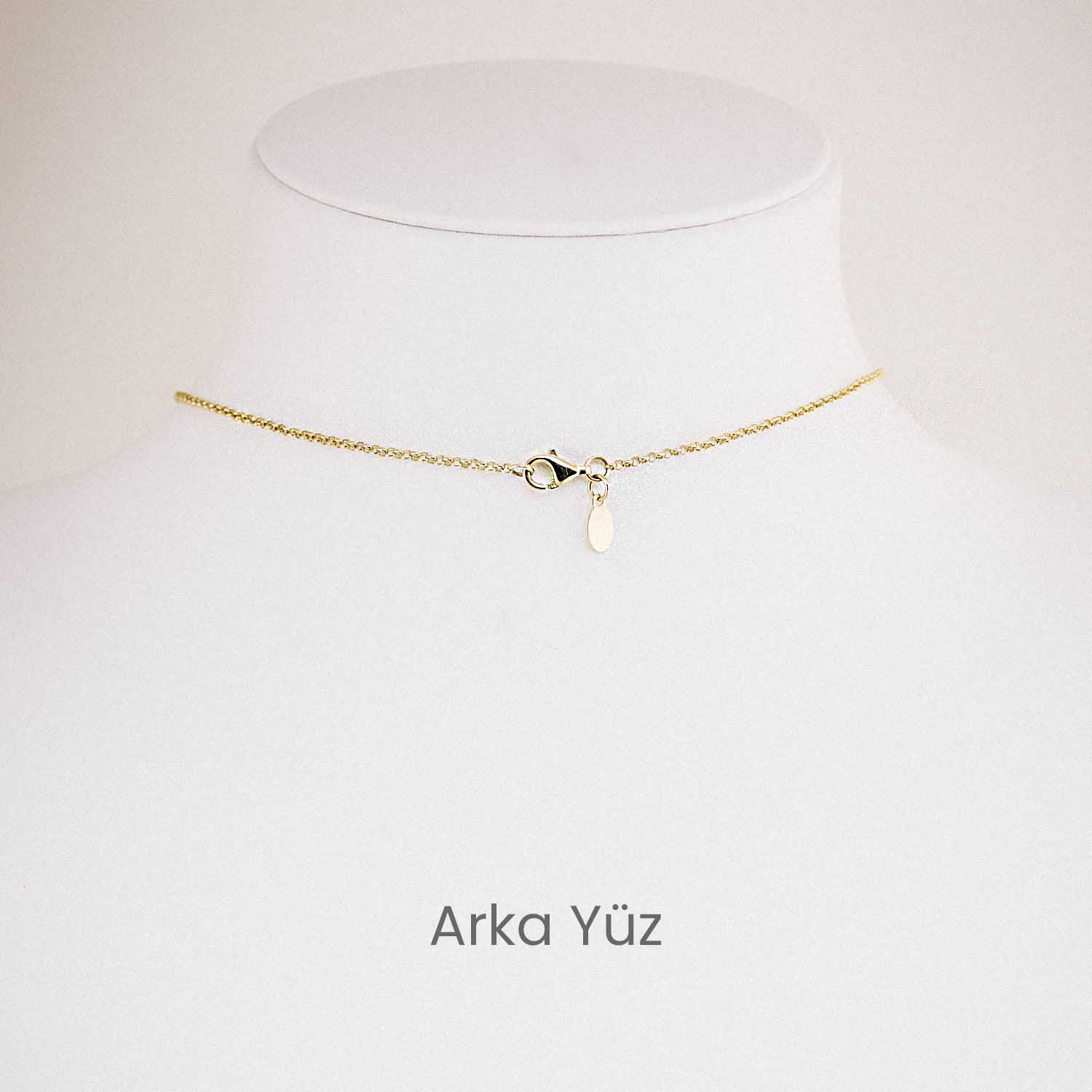 14 Ayar Balık Figürlü Minimal Altın Kolye