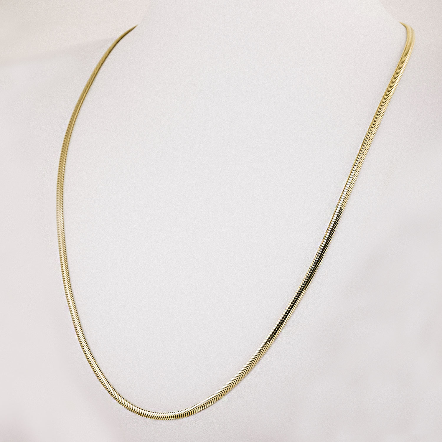 14 Ayar Balık Sırtı Kolye - 45cm
