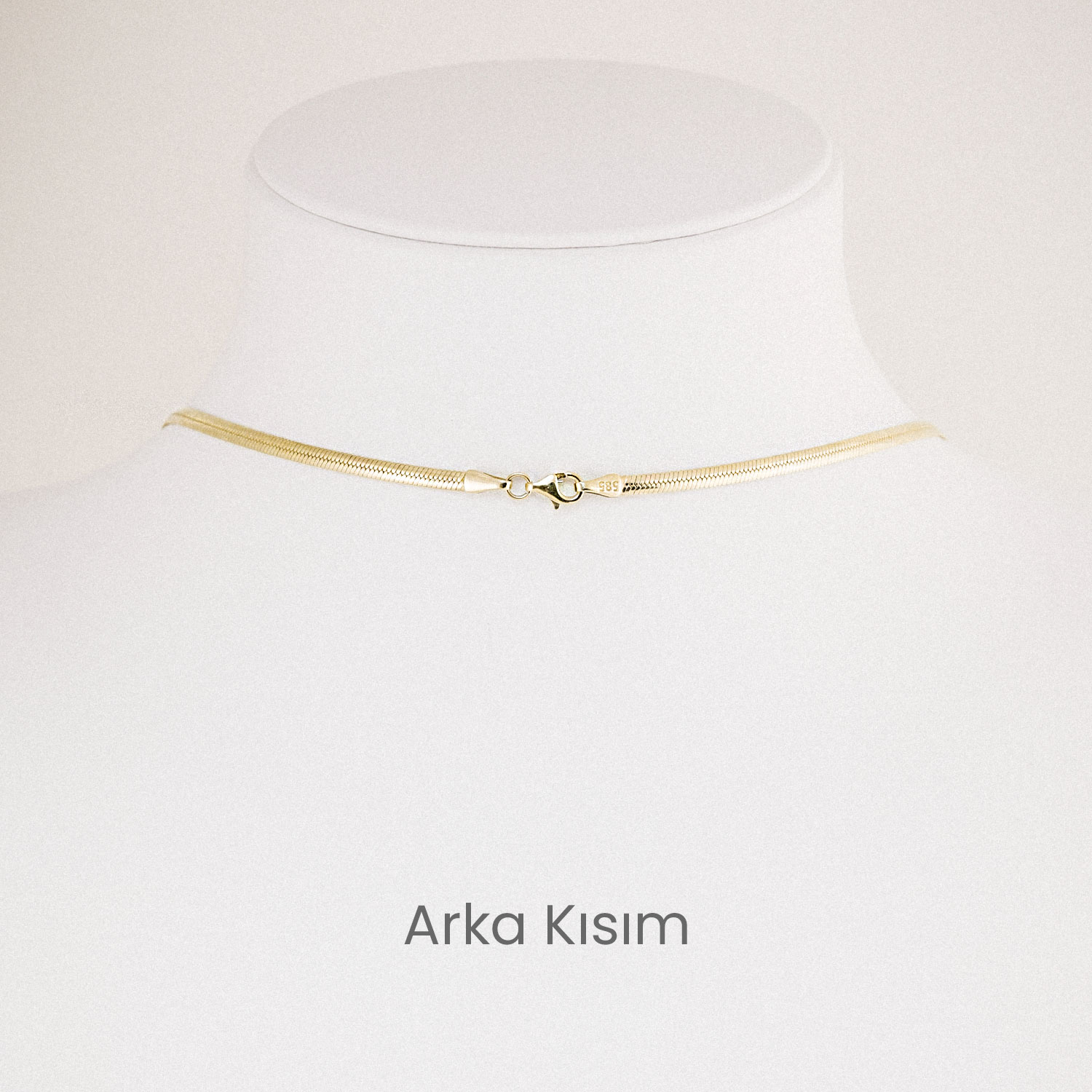 14 Ayar Balık Sırtı Kolye - 50cm