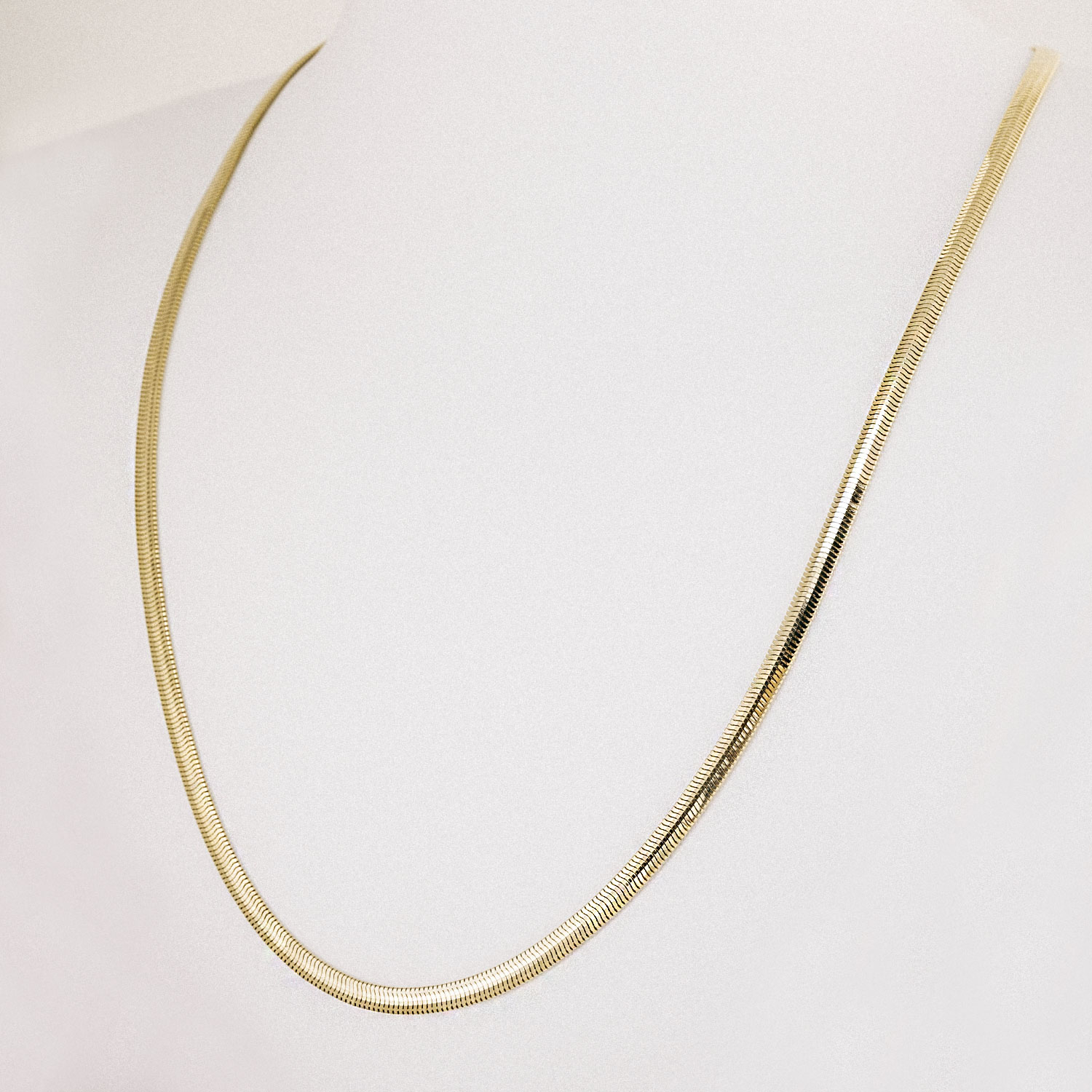 14 Ayar Balık Sırtı Kolye - 60cm