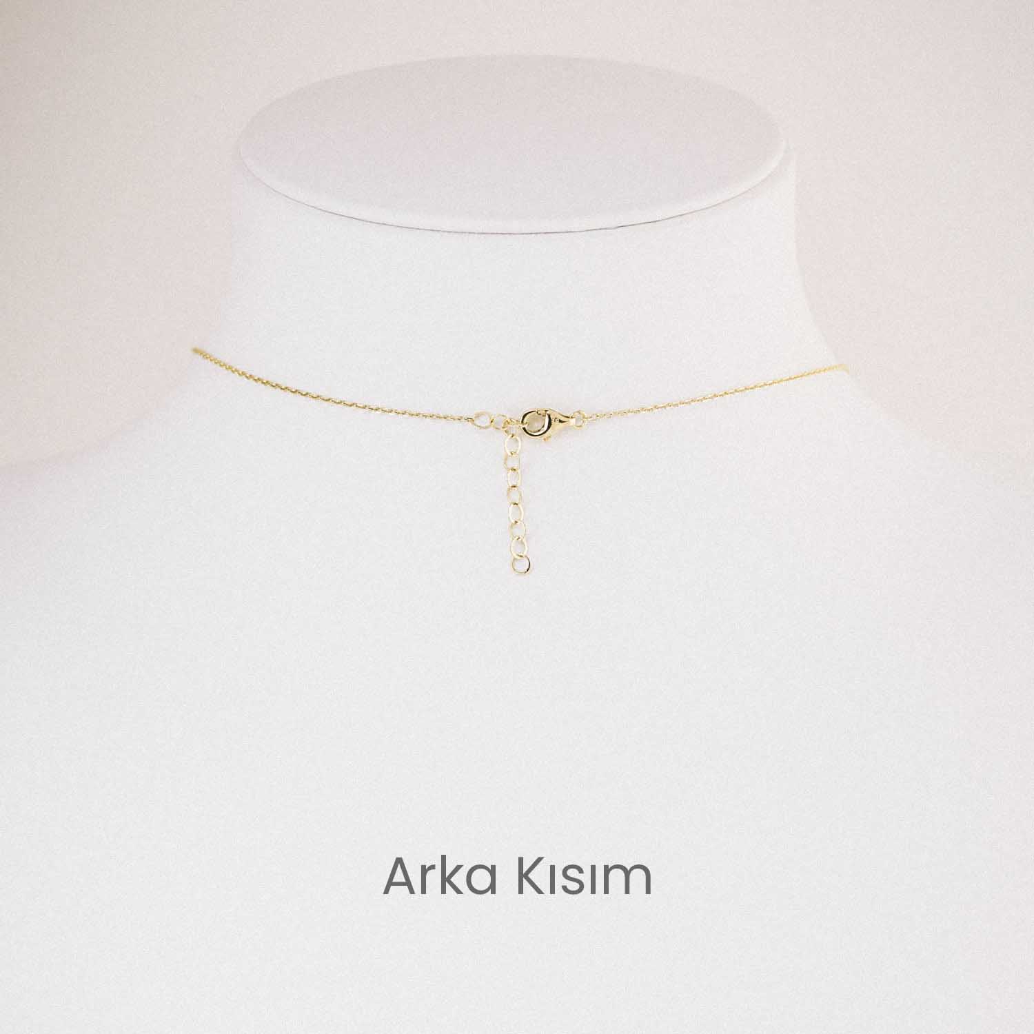 Zincir Kolye 14 Ayar Bambu Formlu Yuvarlak Altın Kolye