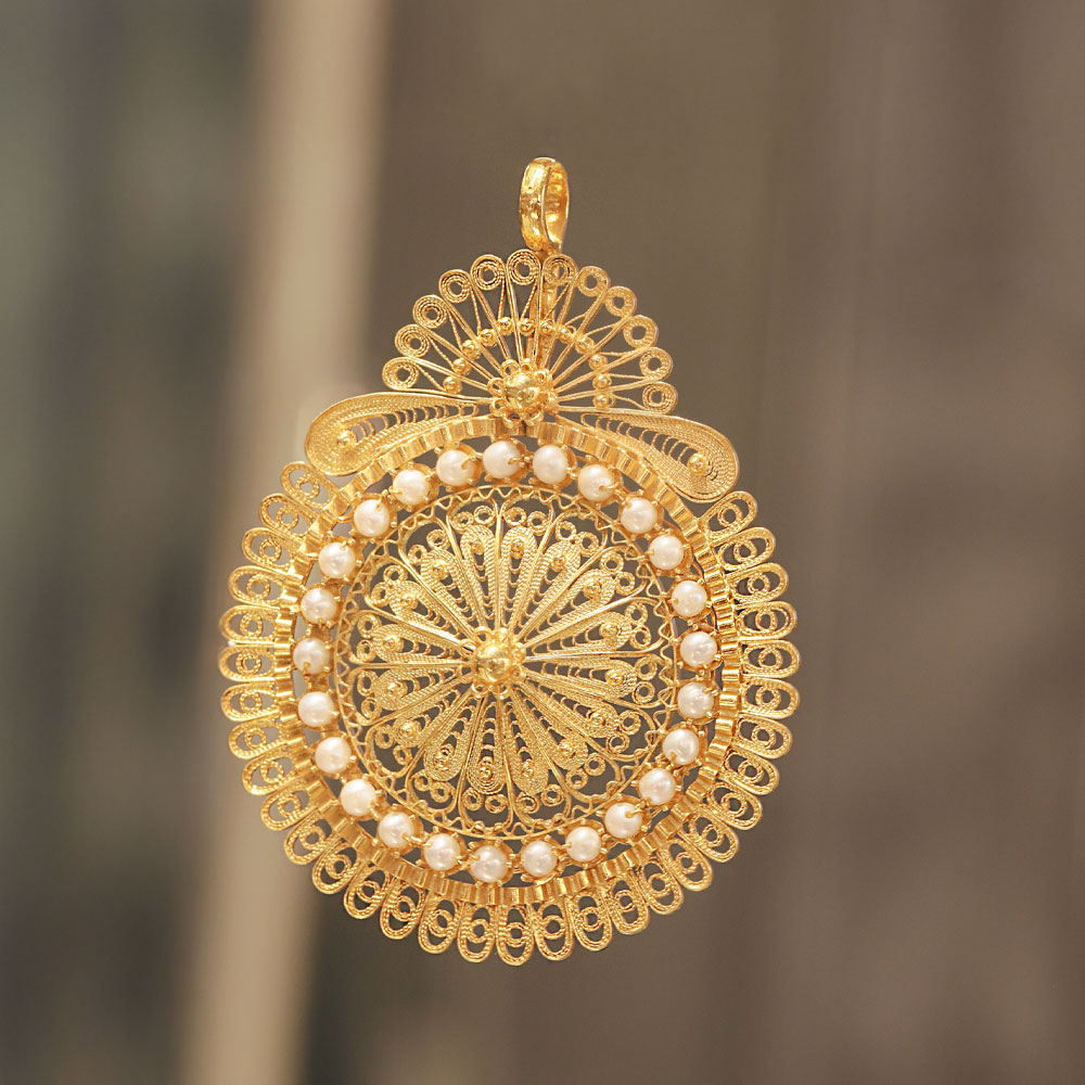 14 Ayar El Yapımı Beypazarı Telkari Kolye Ucu