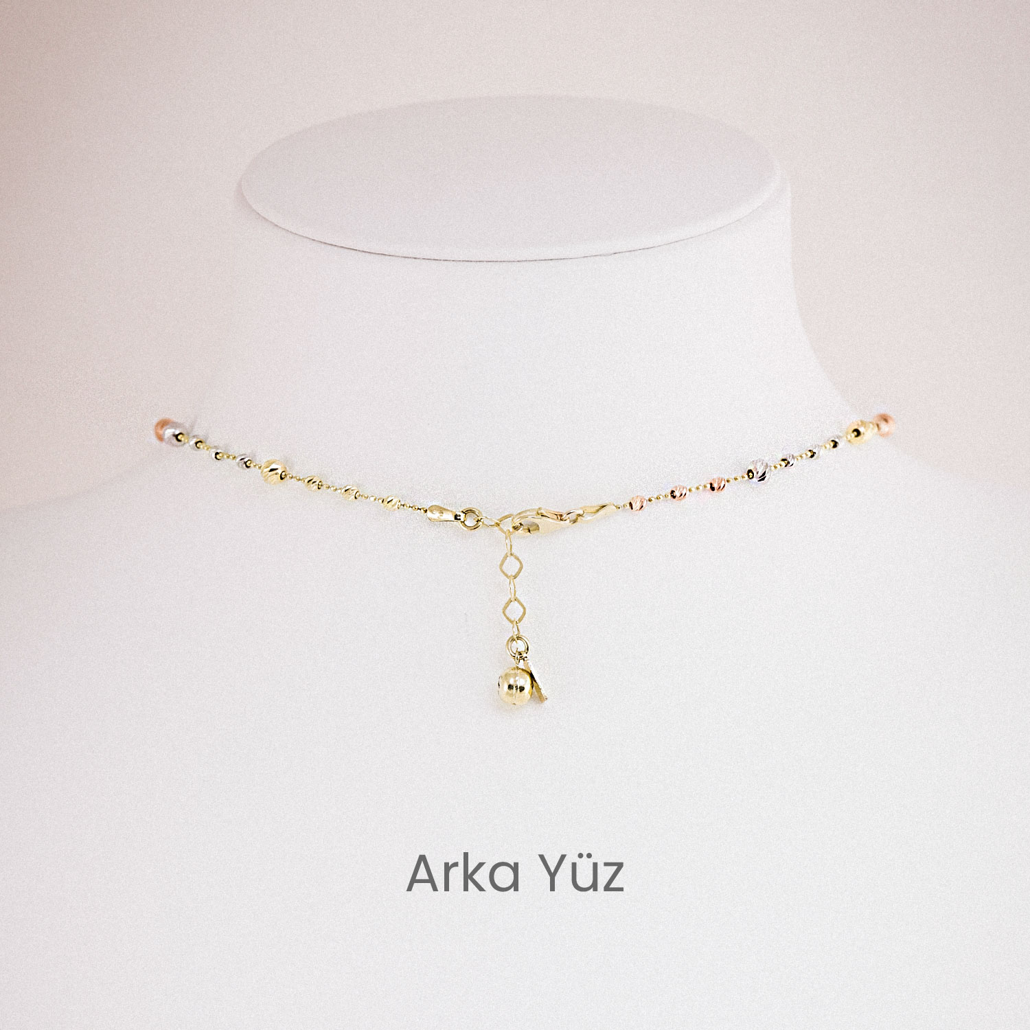 14 Ayar EMA 3 Renk Dorika Yıldız Altın EMA Kolye