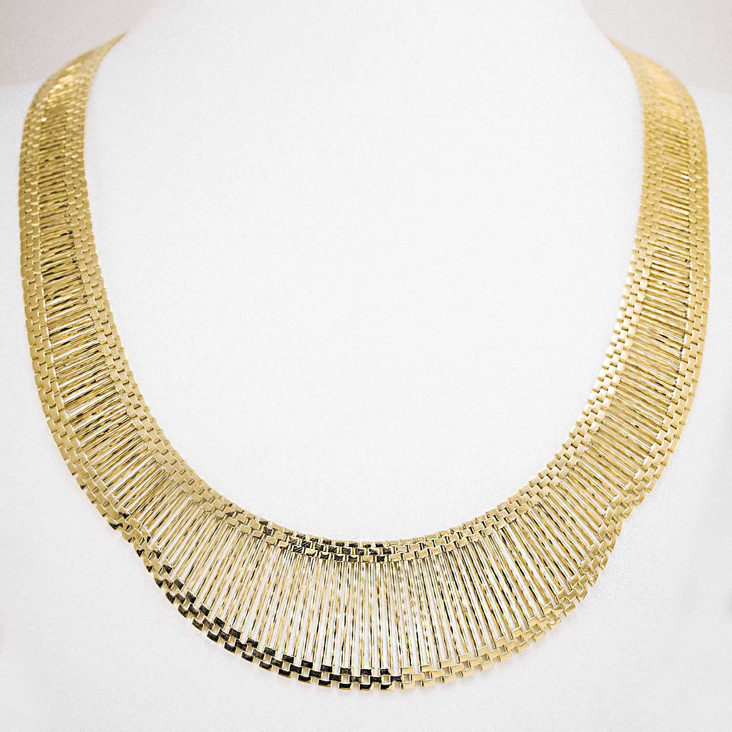 14 Ayar Fantezi Tasarım Şık Altın Gerdanlık