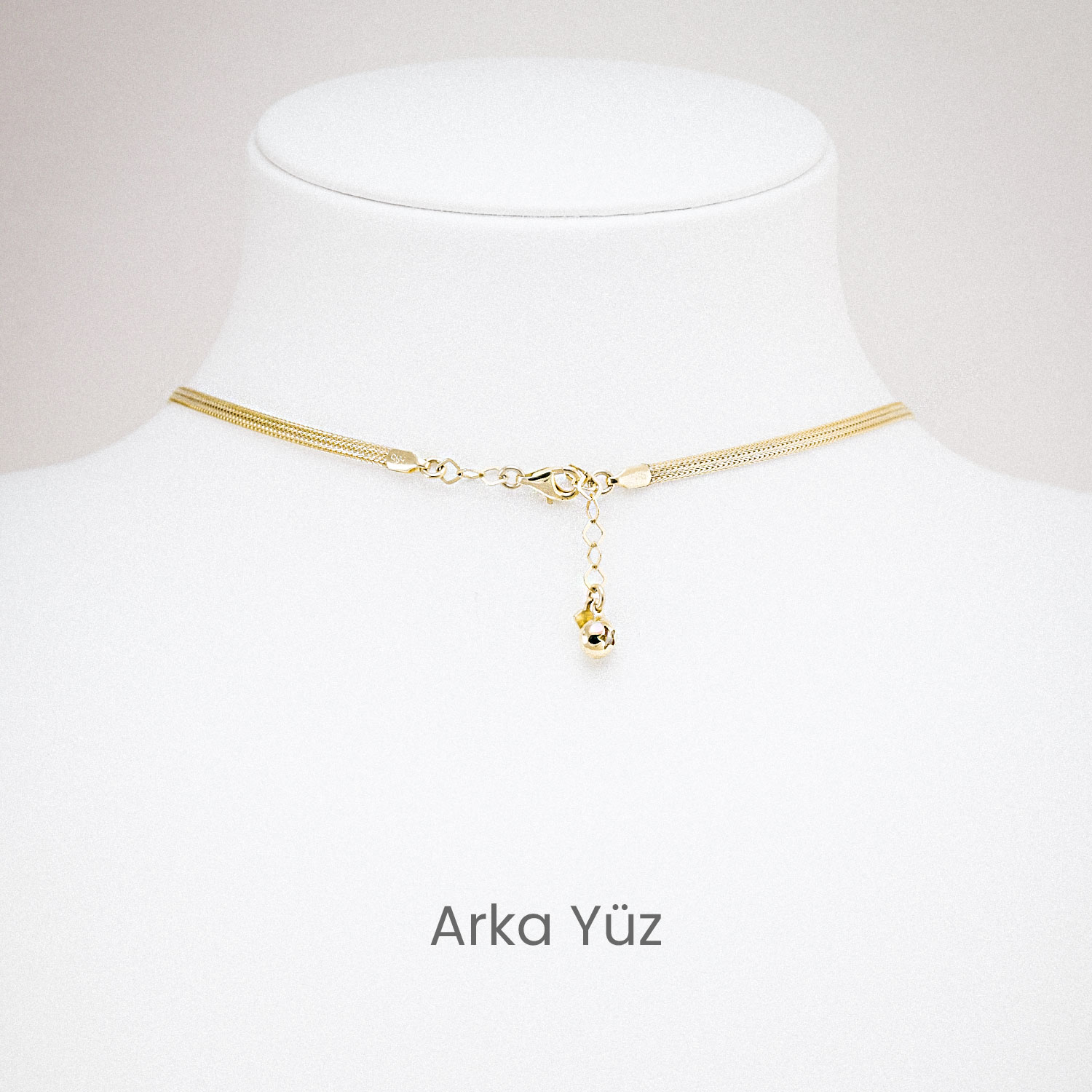 14 Ayar Göz Motifli Modern Nazar EMA Kolye