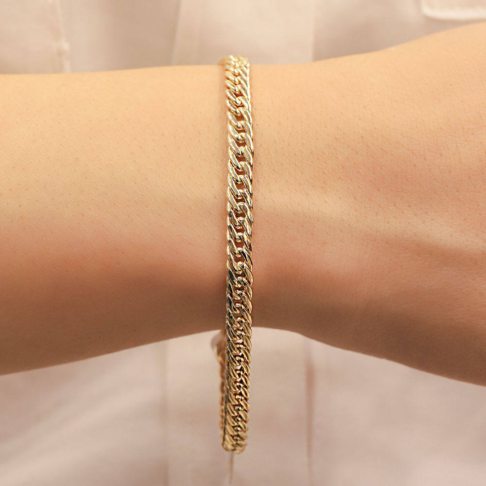 14 Ayar İnce Gurmet Model Altın Bileklik